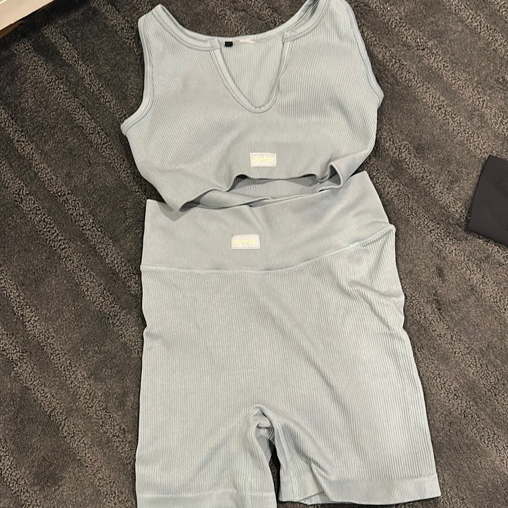 Bo+Tee Matching Set in Blue